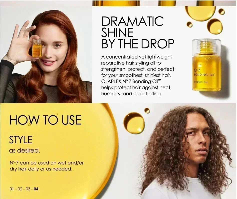 No.7 Bonding Oil Anti Break Hair Split Oil Repair Damaged Essential Hair Conditioner Product 1/2/3/5 Pcs Cycle lubricating oil