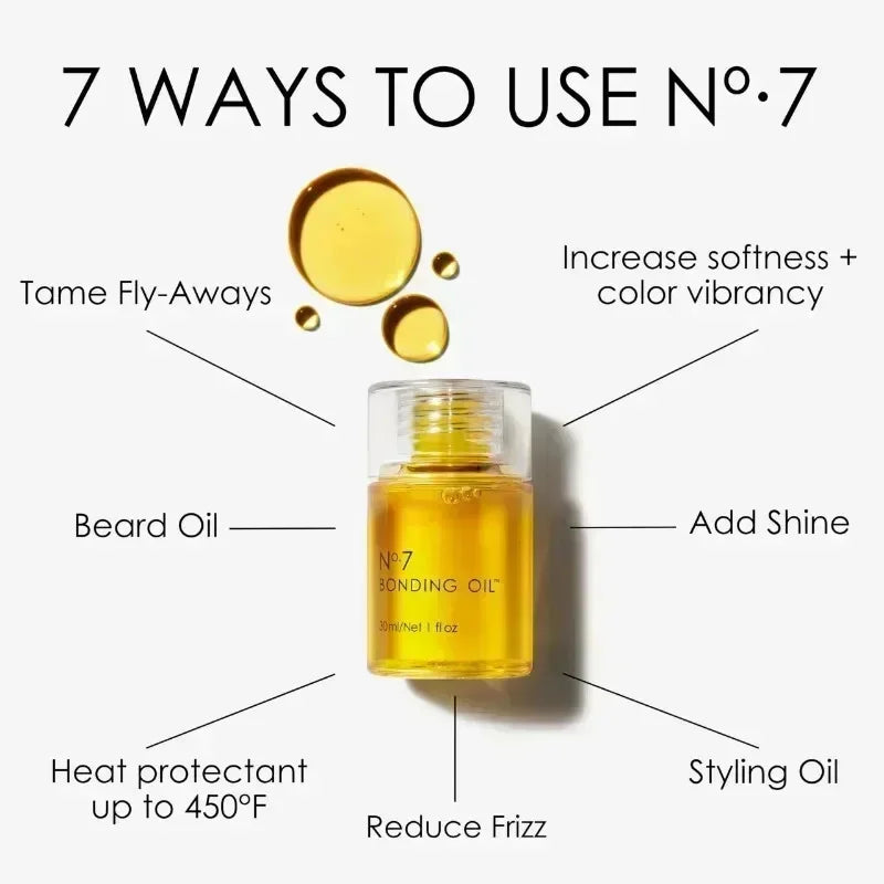 No.7 Bonding Oil Anti Break Hair Split Oil Repair Damaged Essential Hair Conditioner Product 1/2/3/5 Pcs Cycle lubricating oil