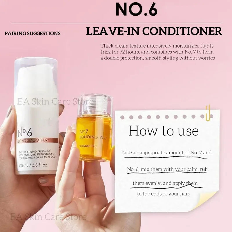 No.3/4/5/6/7 Hair Essential Oil Shampoo E Condicionador Tratamiento Para El Cabello Repairs Protects Strengthens All Hair Types
